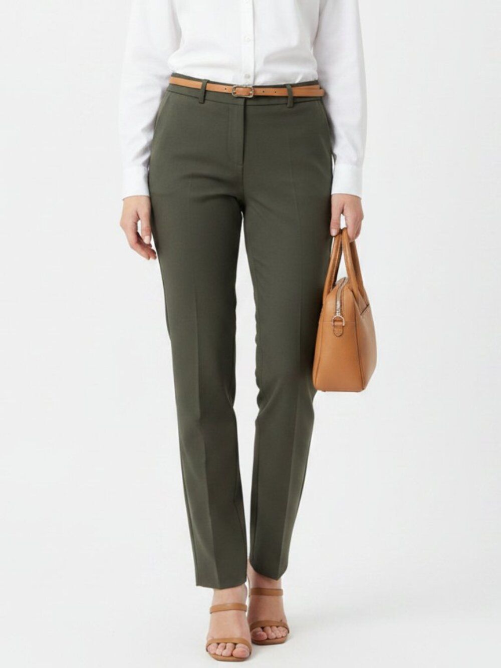Zara Taupe Brown Trouser Pants New S